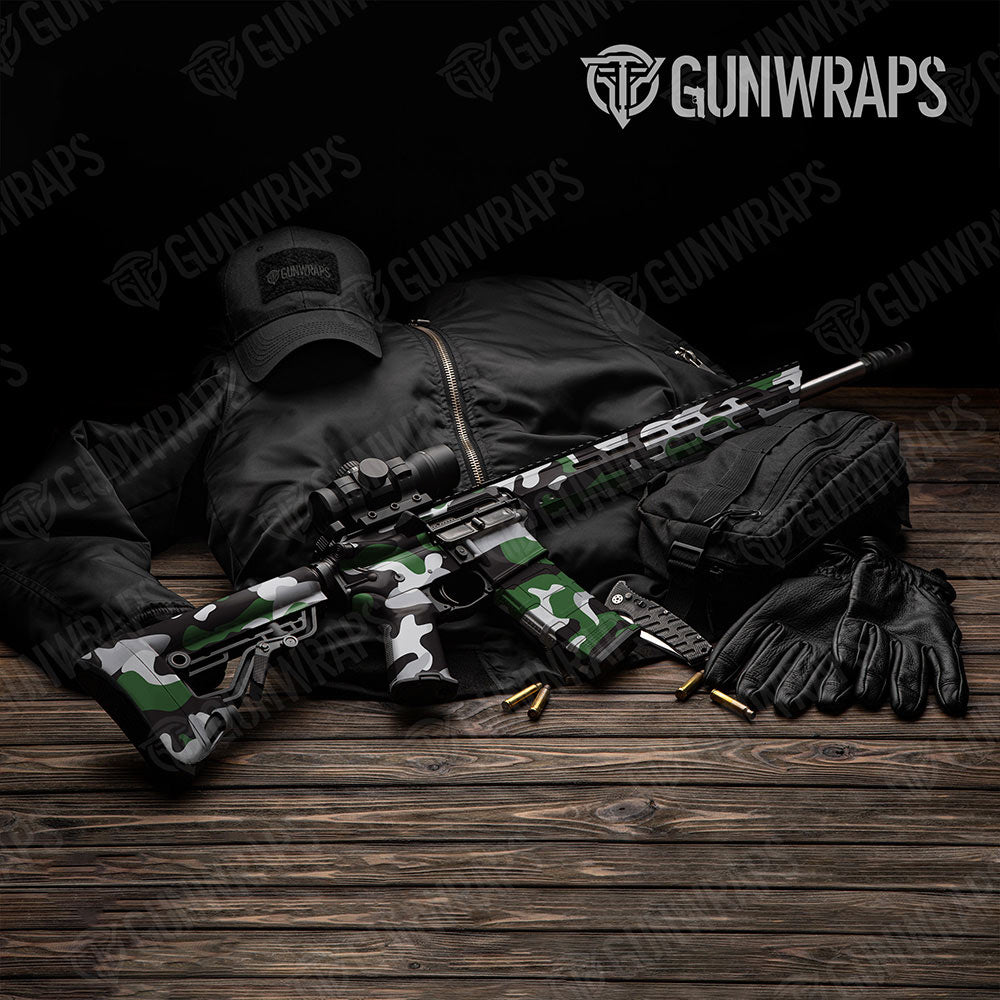 Classic Green Tiger Gun Skin Vinyl Wrap
