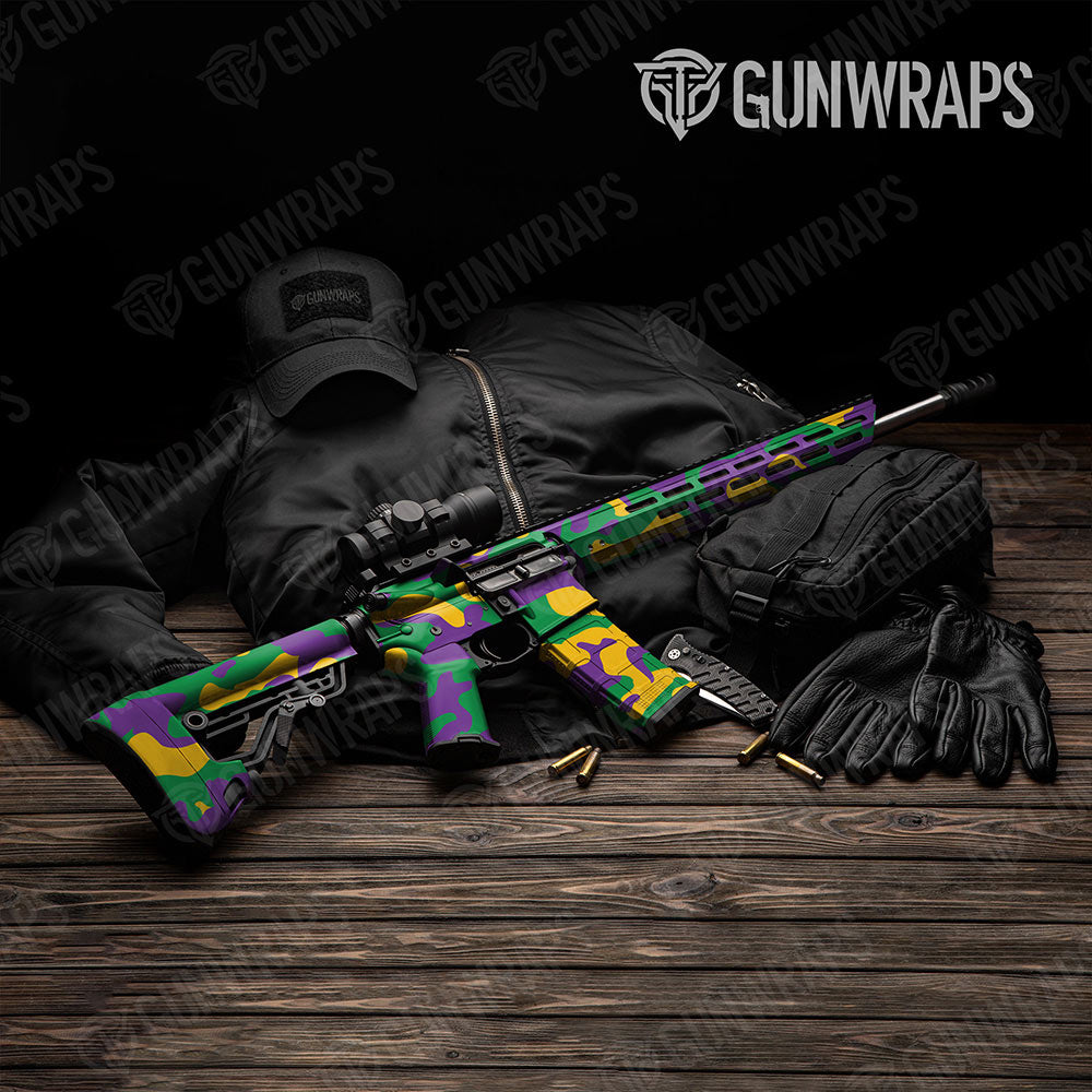 Classic Mardi Gras Gun Skin Vinyl Wrap