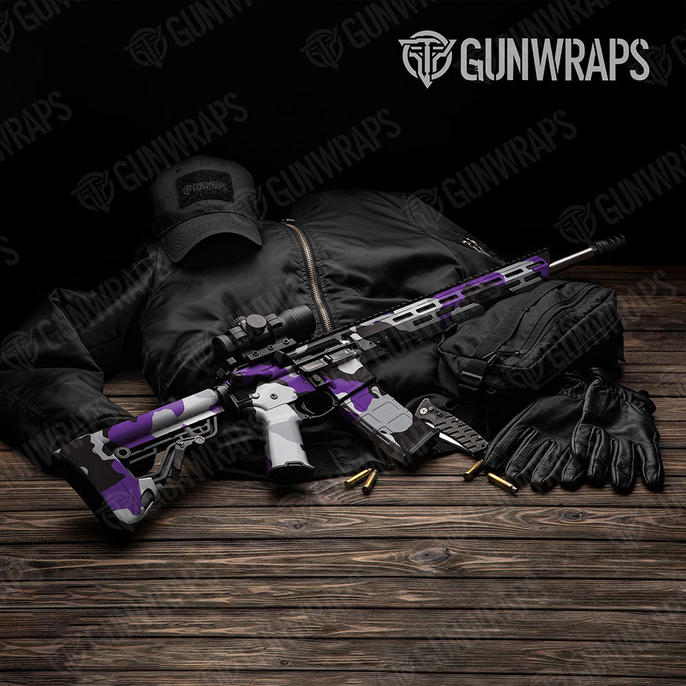 Cumulus Purple Tiger Gun Skin Vinyl Wrap