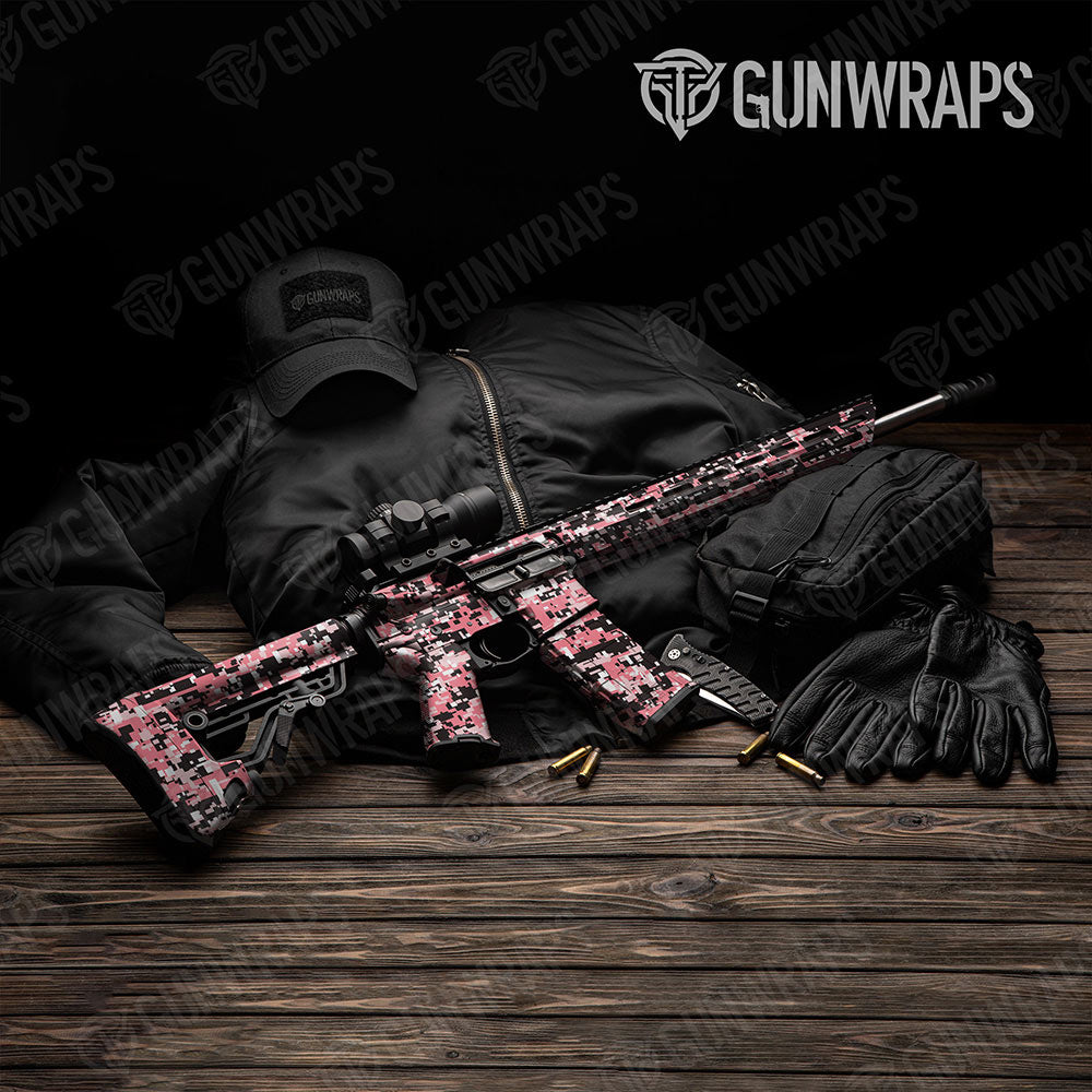 Digital Pink Gun Skin Vinyl Wrap