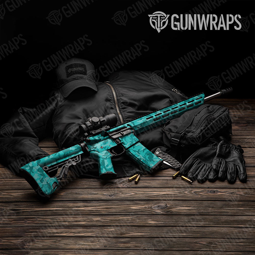 Erratic Elite Tiffany Blue Gun Skin Vinyl Wrap