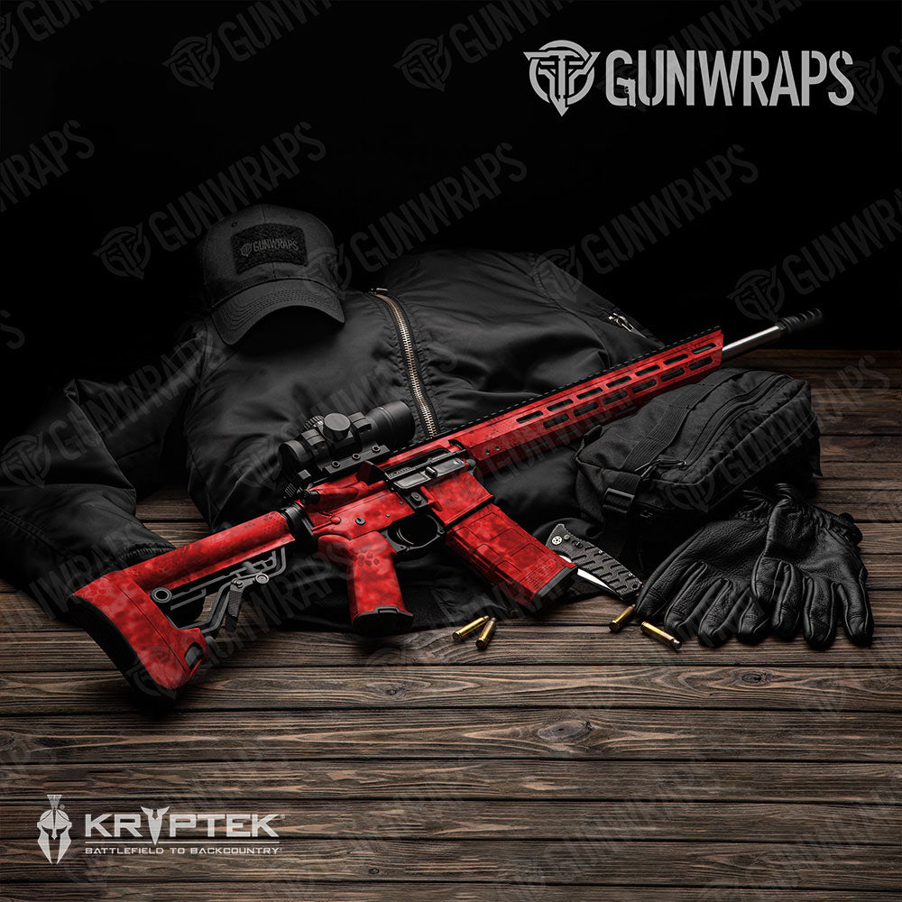 Kryptek Red Gun Skin Vinyl Wrap