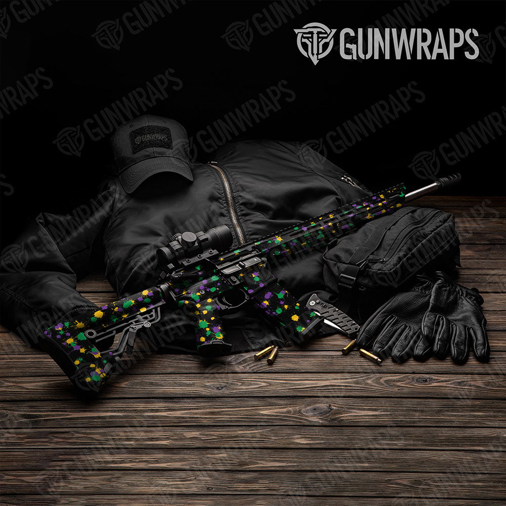 Paintball Mardi Gras Gun Skin Vinyl Wrap