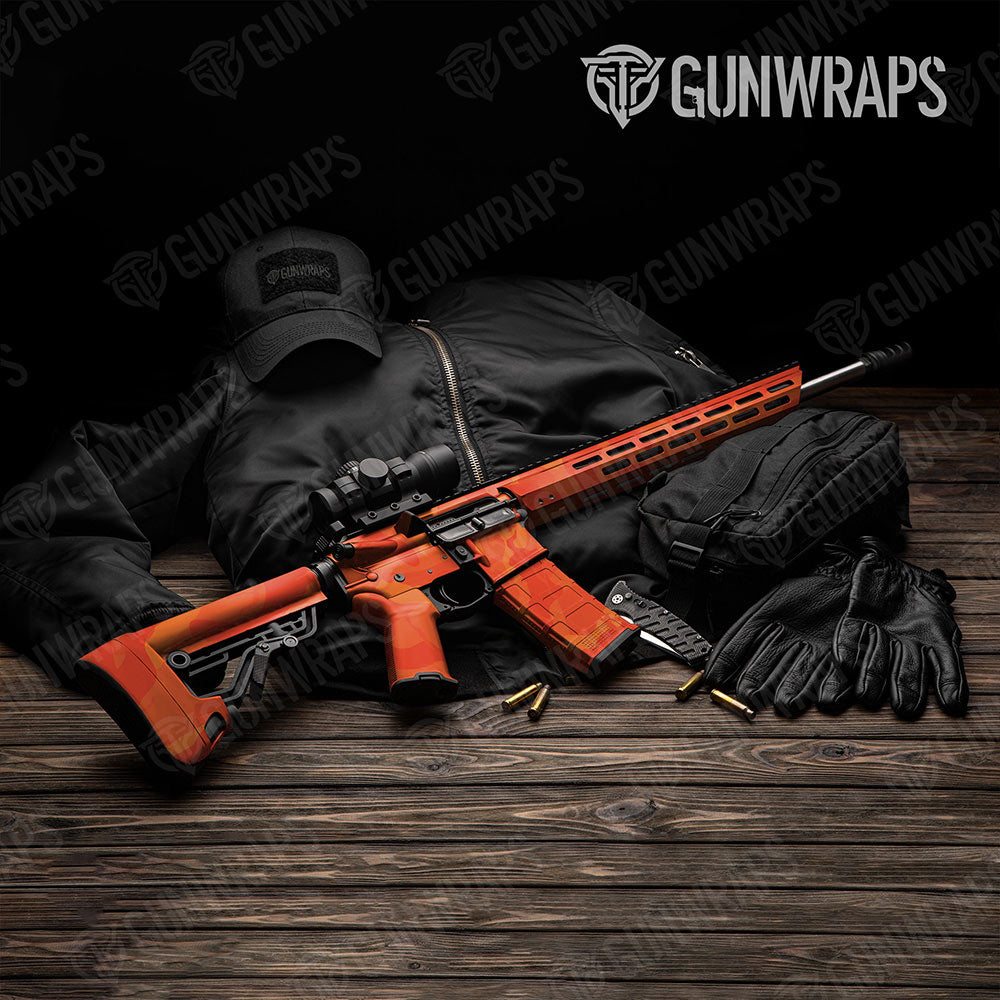 Ragged Elite Orange Gun Skin Vinyl Wrap