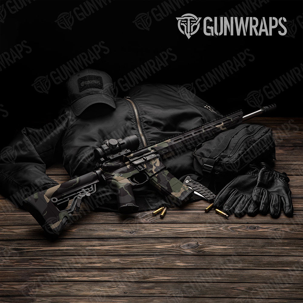 Ragged Militant Charcoal Gun Skin Vinyl Wrap
