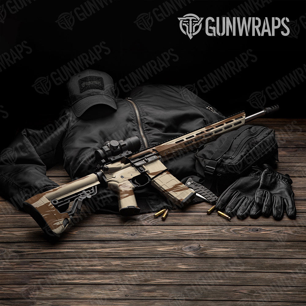 Shredded Desert Gun Skin Vinyl Wrap