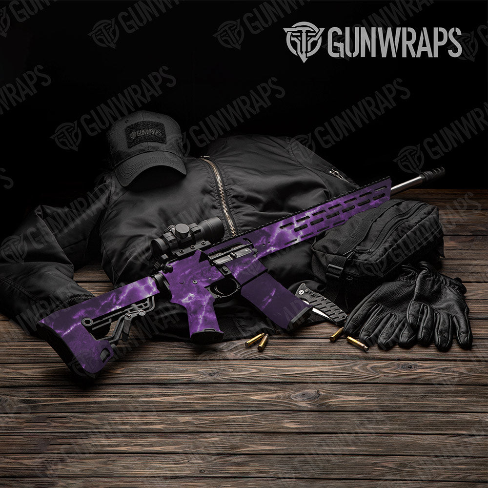 Stone Amethyst Marble Gun Skin Vinyl Wrap