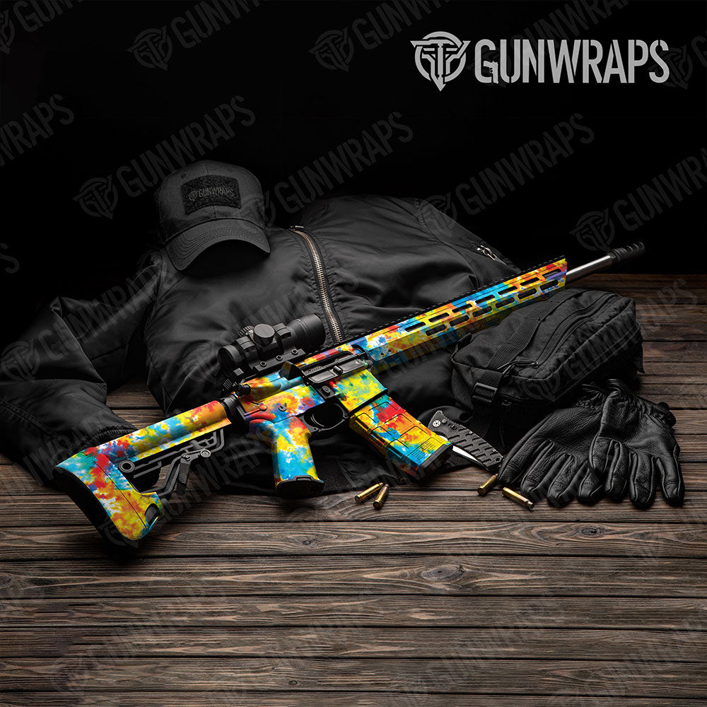 Tie Dye Coral Reef Gun Skin Vinyl Wrap