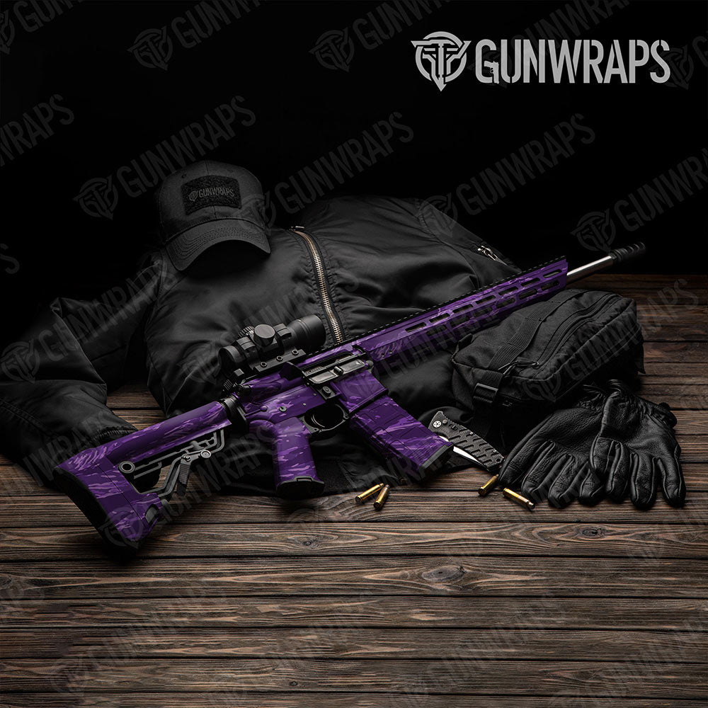 Vietnam Tiger Stripe Elite Purple Gun Skin Vinyl Wrap