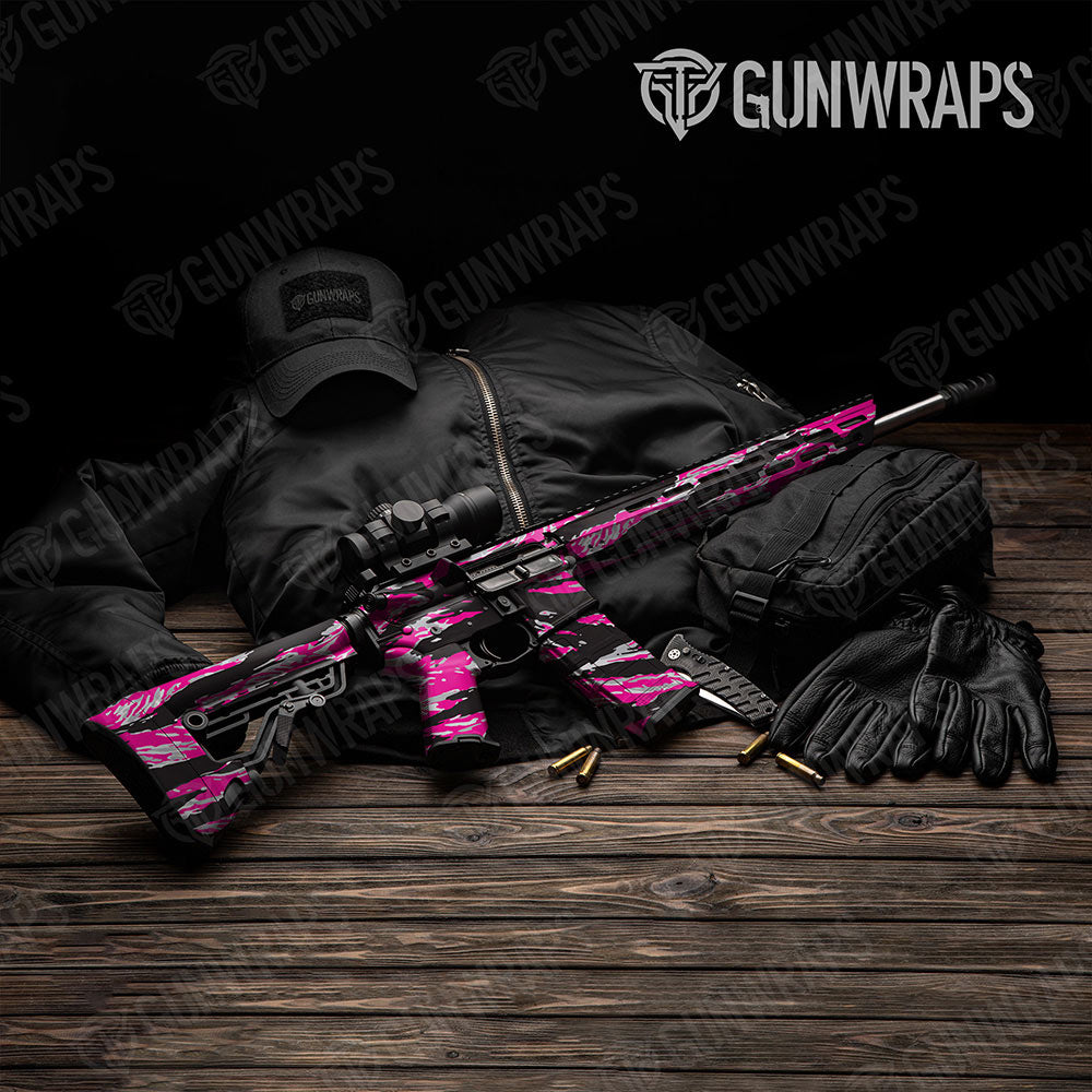 Vietnam Tiger Stripe Magenta Tiger Gun Skin Vinyl Wrap