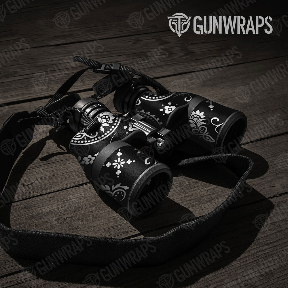 Bandana Black And White Gun Skin Vinyl Wrap