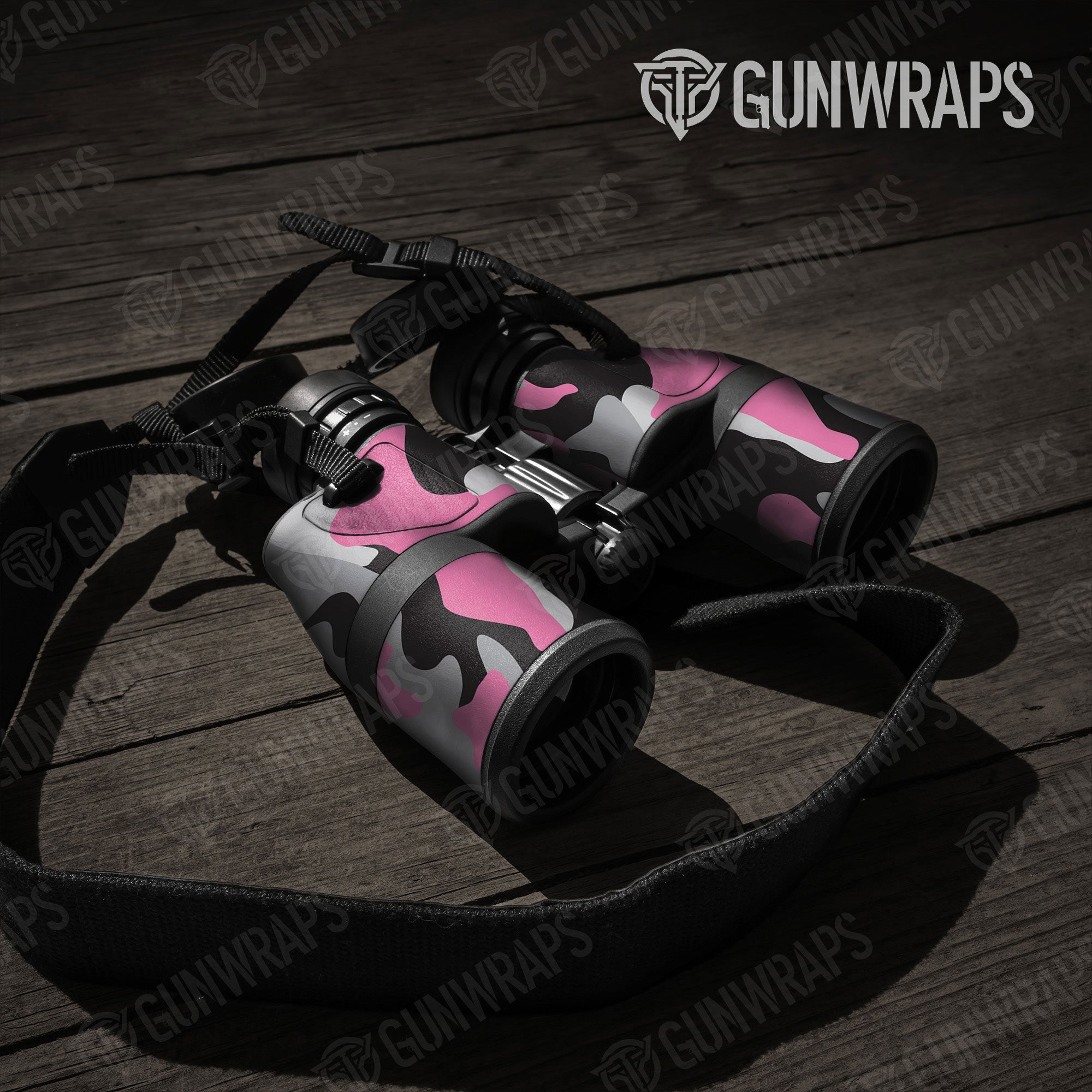 Classic Pink Tiger Gun Skin Vinyl Wrap