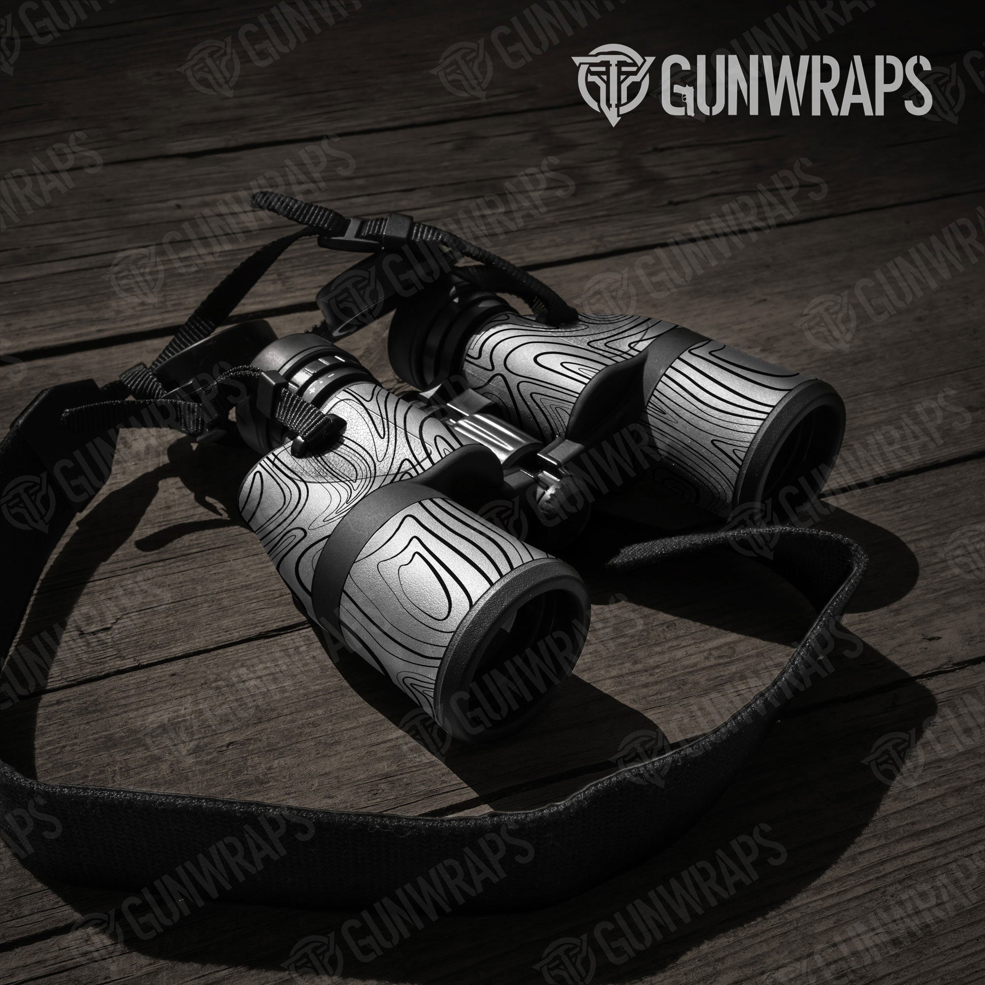 Damascus White Gun Skin Vinyl Wrap