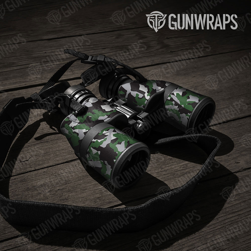 Erratic Green Tiger Gun Skin Vinyl Wrap