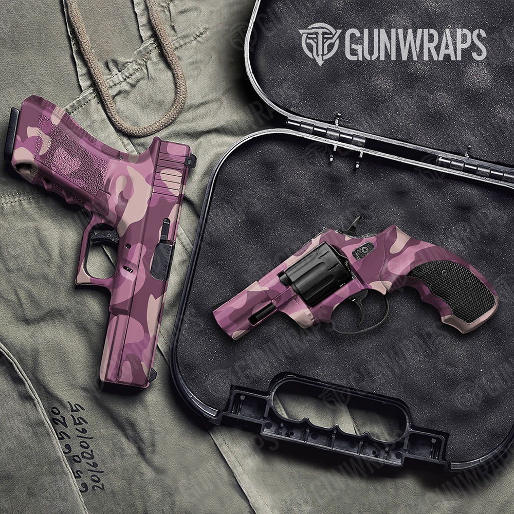 Classic Floral Gun Skin Vinyl Wrap