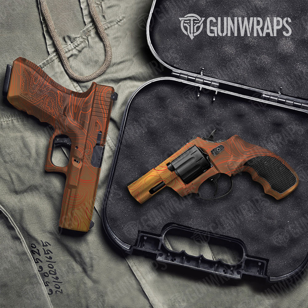 Damascus Autumn Gun Skin Vinyl Wrap