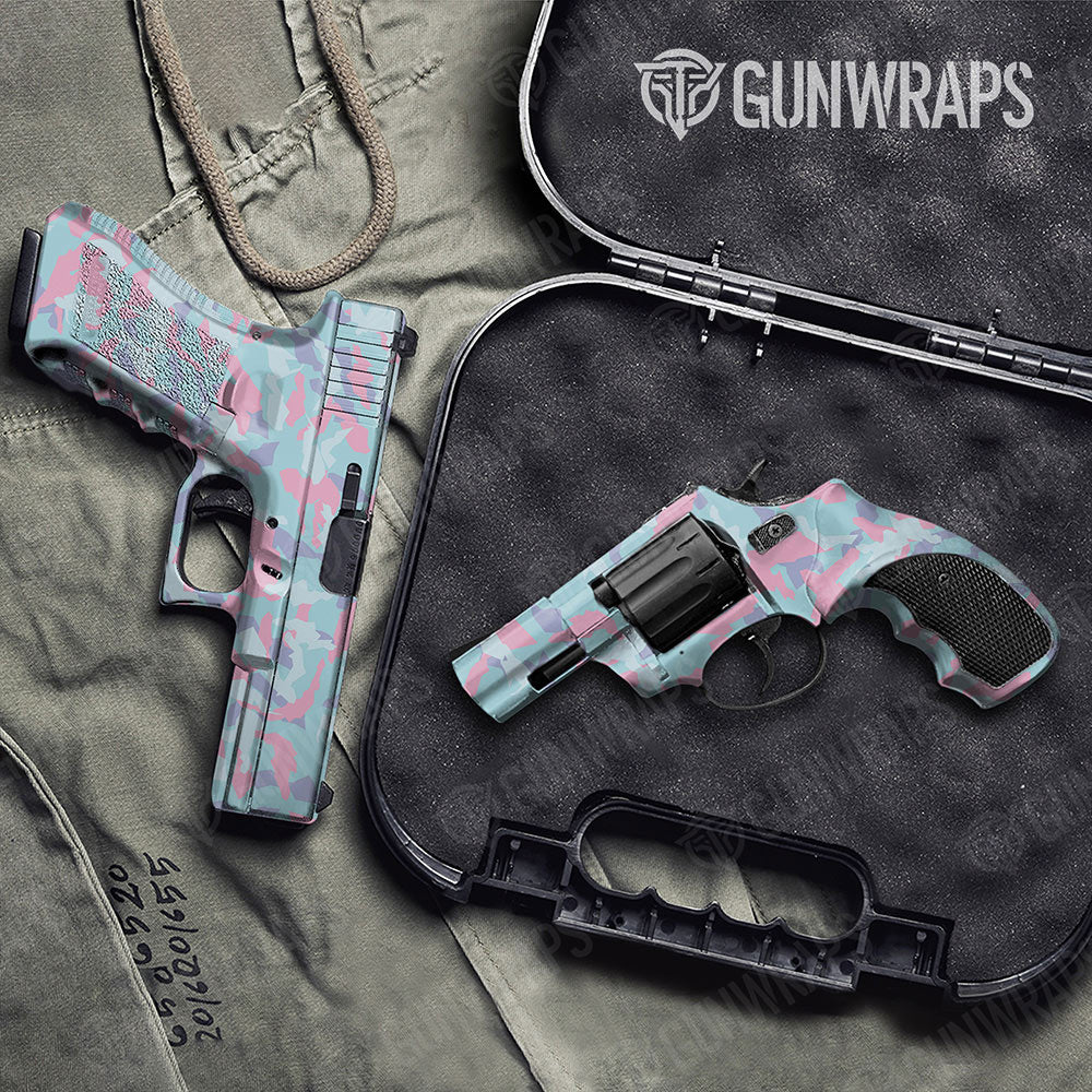 Erratic Cotton Candy Gun Skin Vinyl Wrap