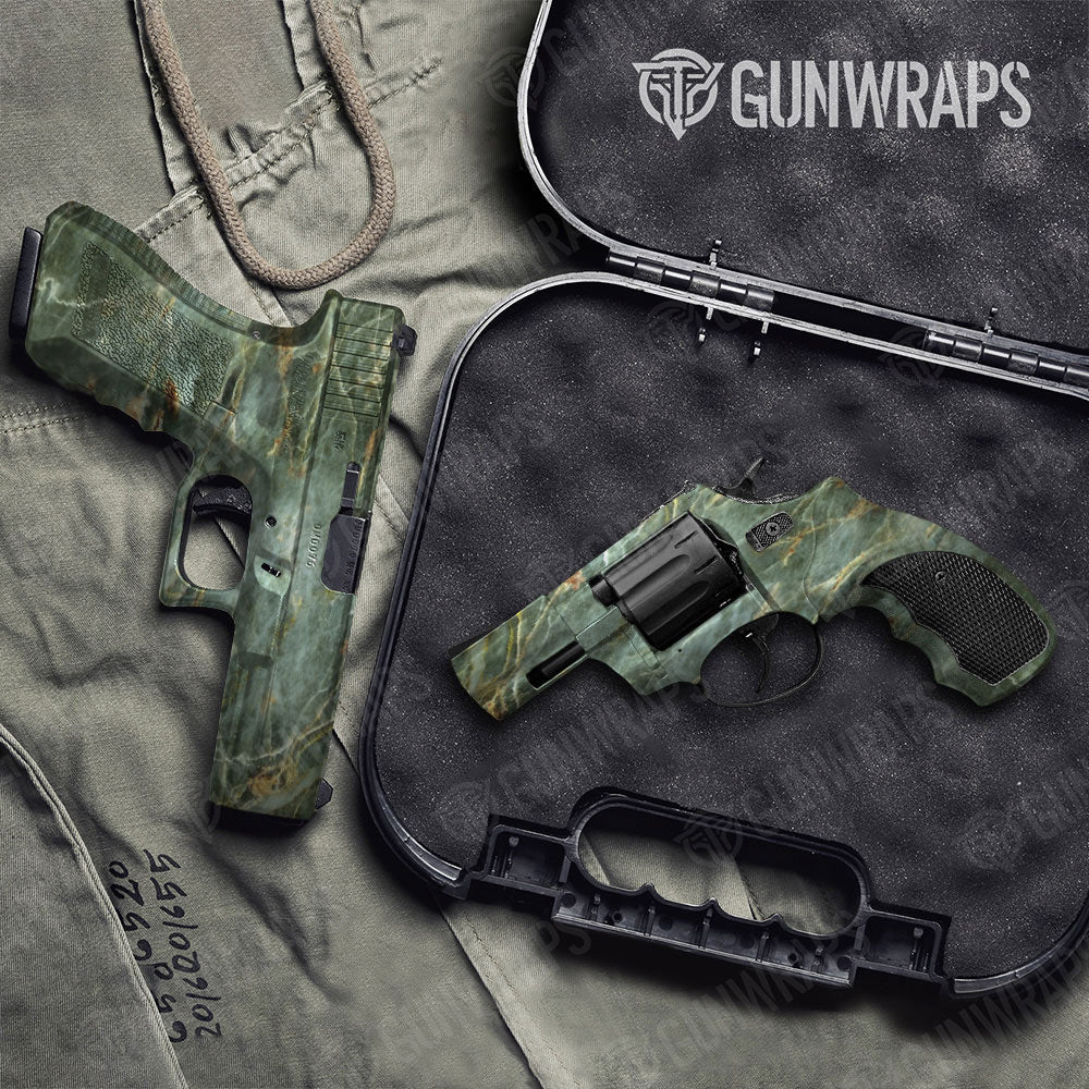 Stone Uba Tuba Green Marble Gun Skin Vinyl Wrap