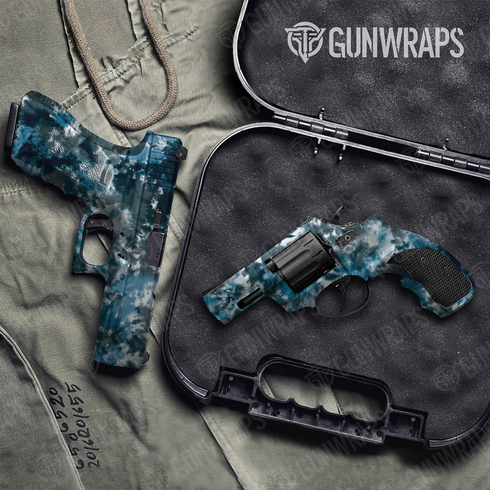Tie Dye Acid Wash Gun Skin Vinyl Wrap