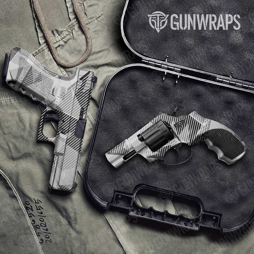 Trigon Elite White Gun Skin Vinyl Wrap