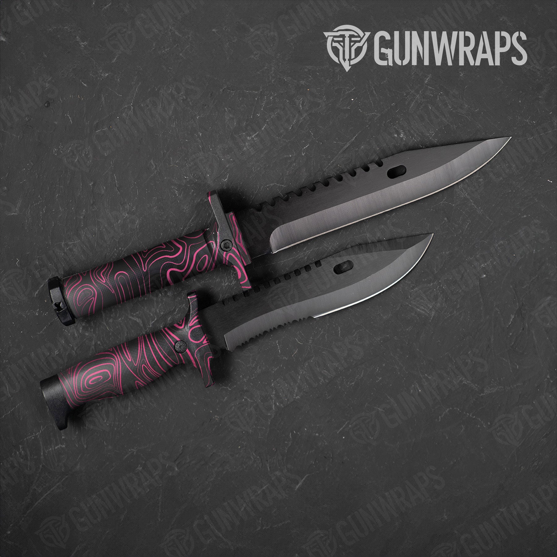Damascus Magenta Gun Skin Vinyl Wrap