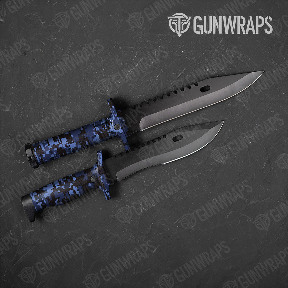 Digital Blue Midnight Gun Skin Vinyl Wrap