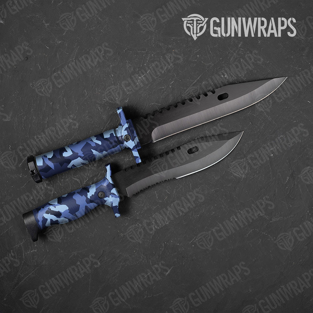 Erratic Blue Urban Night Gun Skin Vinyl Wrap