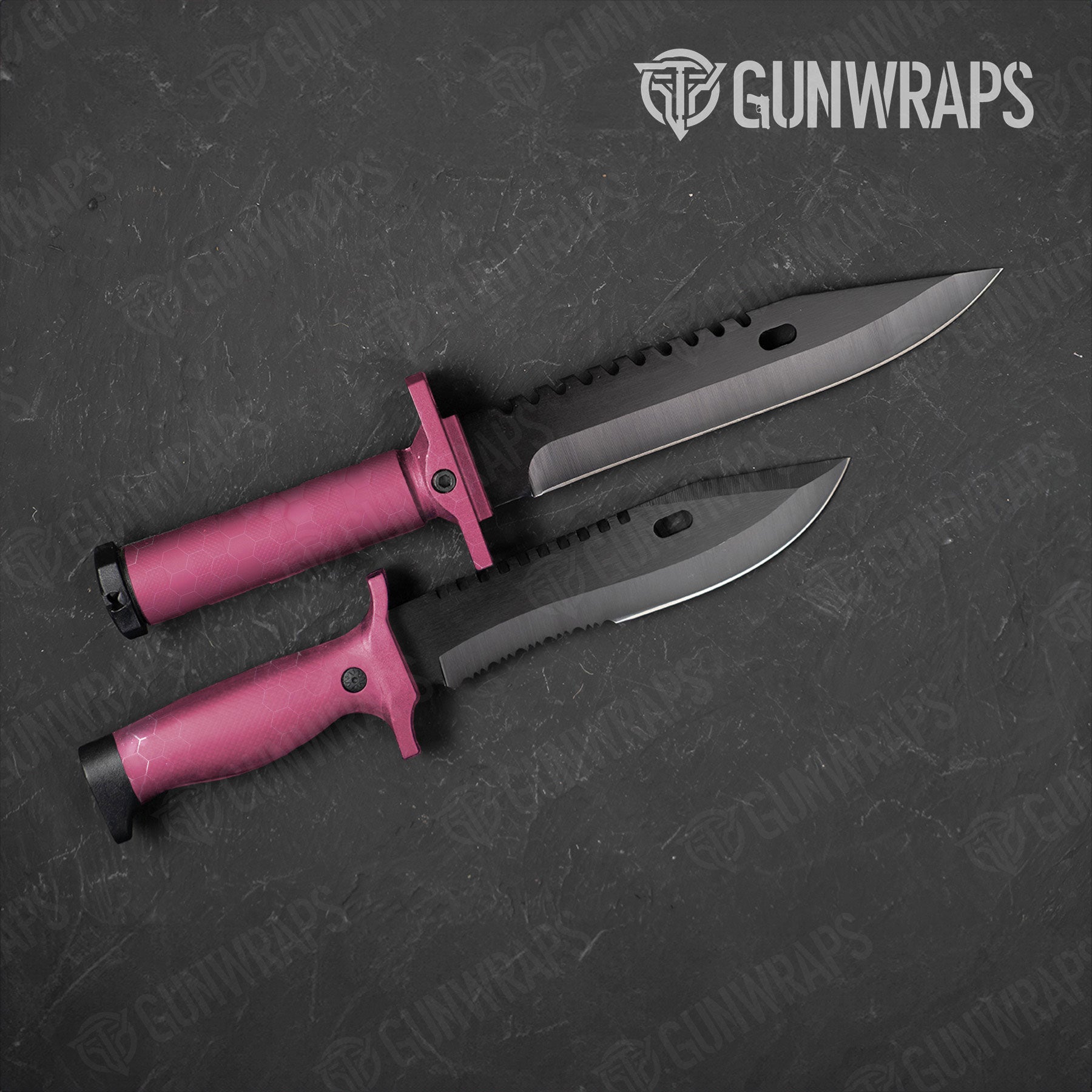 Hex Electric Pink Gun Skin Vinyl Wrap
