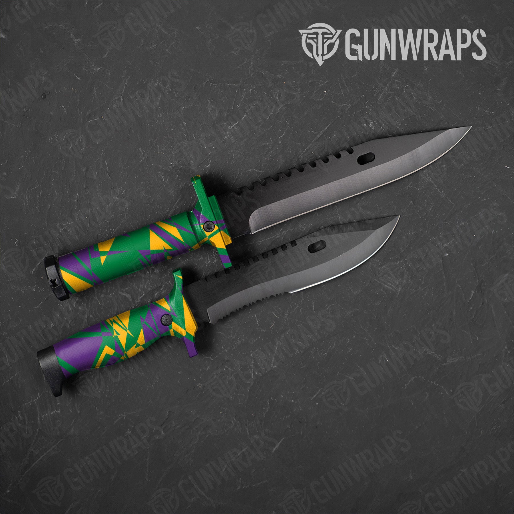 Sharp Mardi Gras Gun Skin Vinyl Wrap