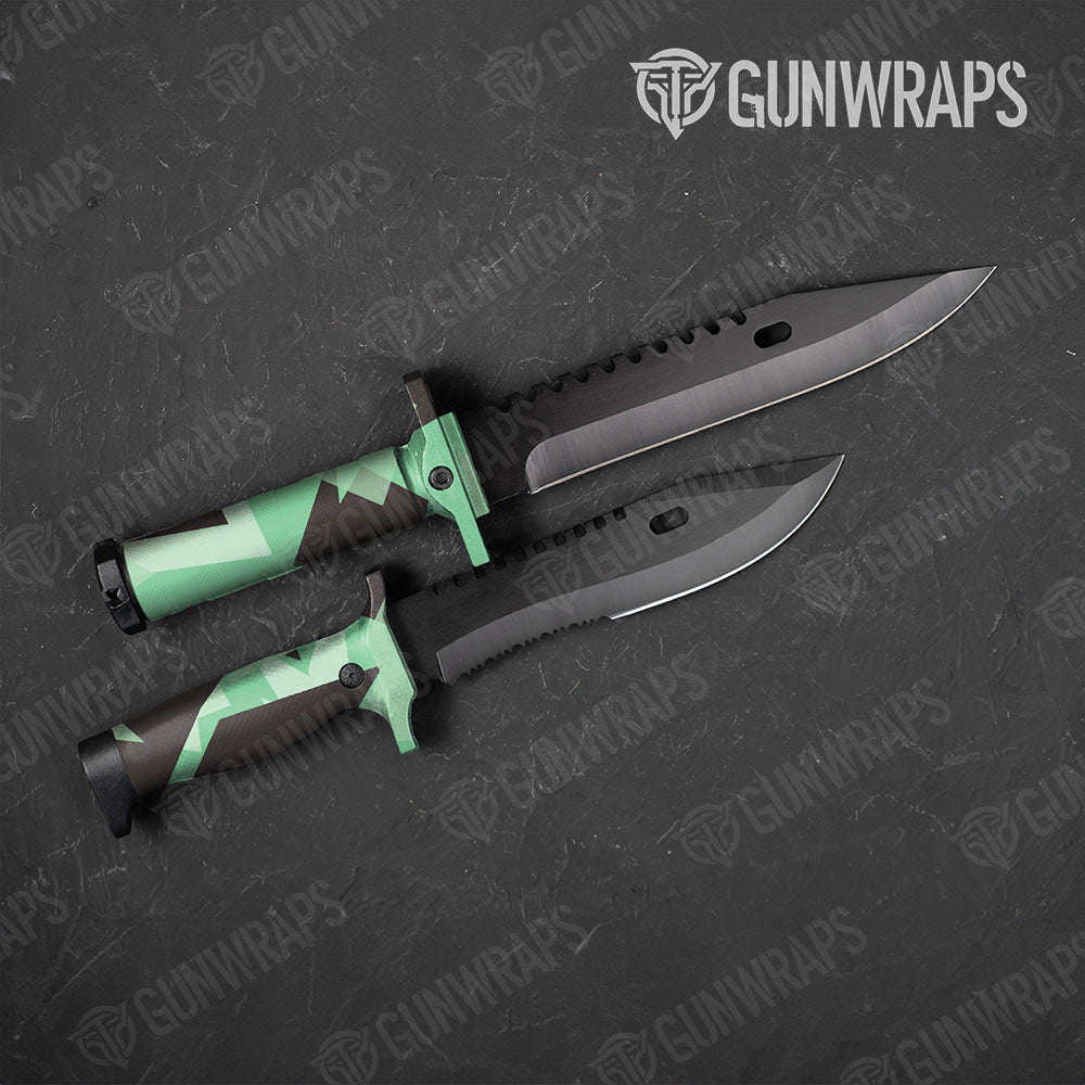 Shattered Mint Chocolate Chip Gun Skin Vinyl Wrap