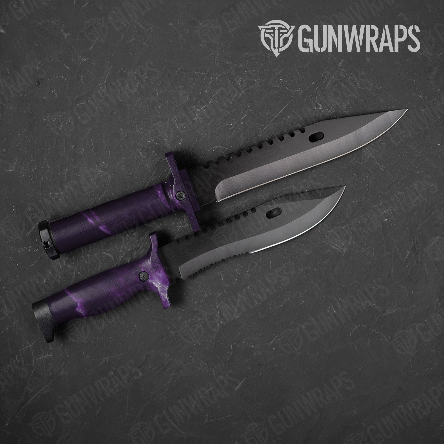 Stone Amethyst Marble Gun Skin Vinyl Wrap