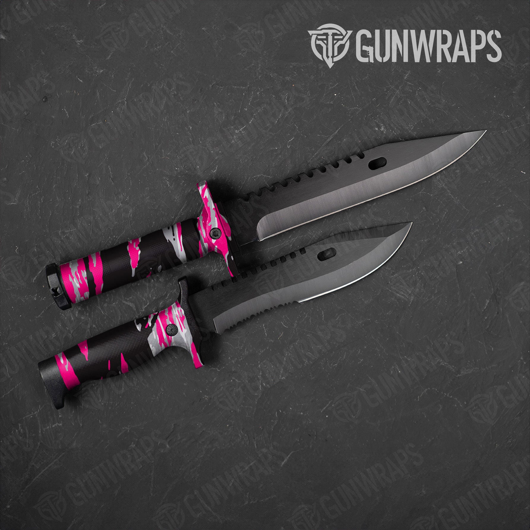 Vietnam Tiger Stripe Magenta Tiger Gun Skin Vinyl Wrap