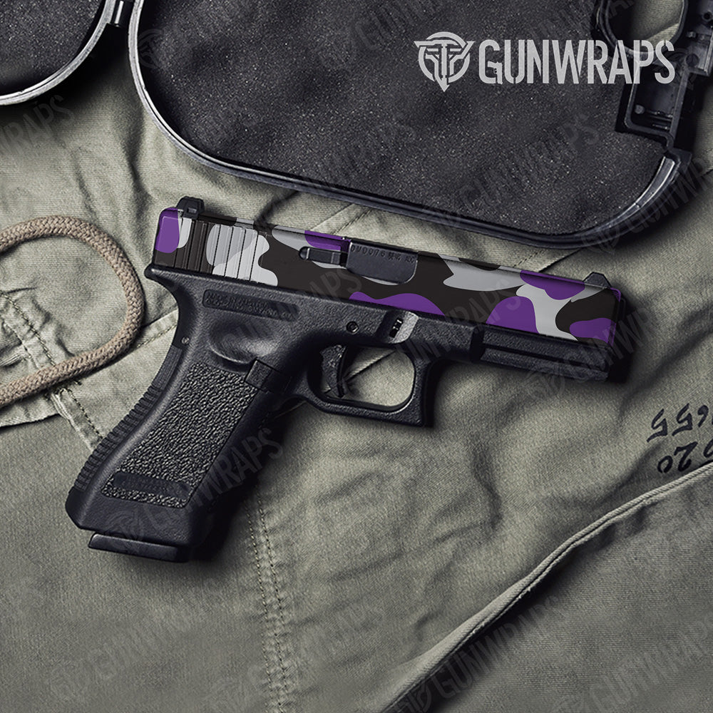 Classic Purple Tiger Gun Skin Vinyl Wrap