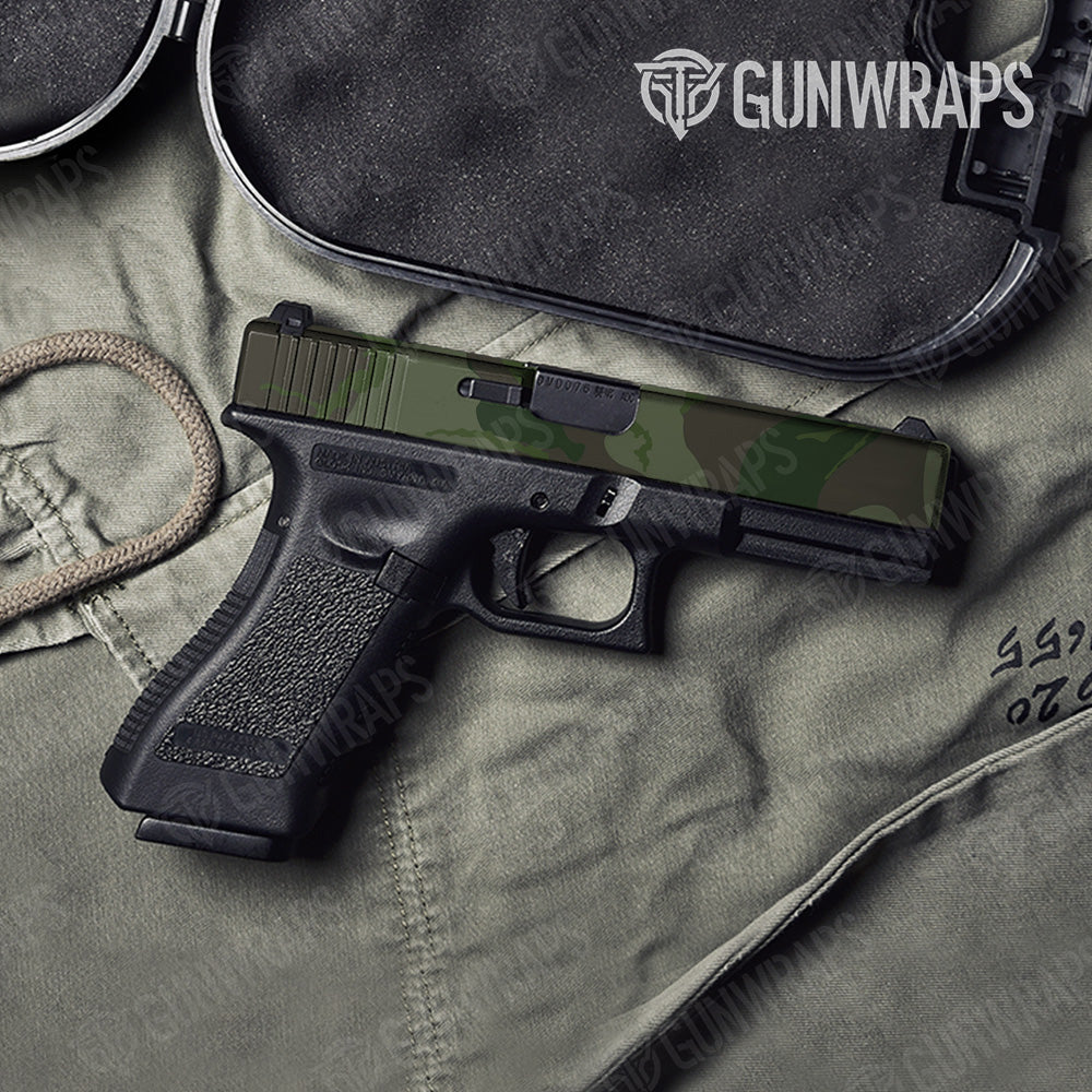 Ragged Army Dark Green Gun Skin Vinyl Wrap