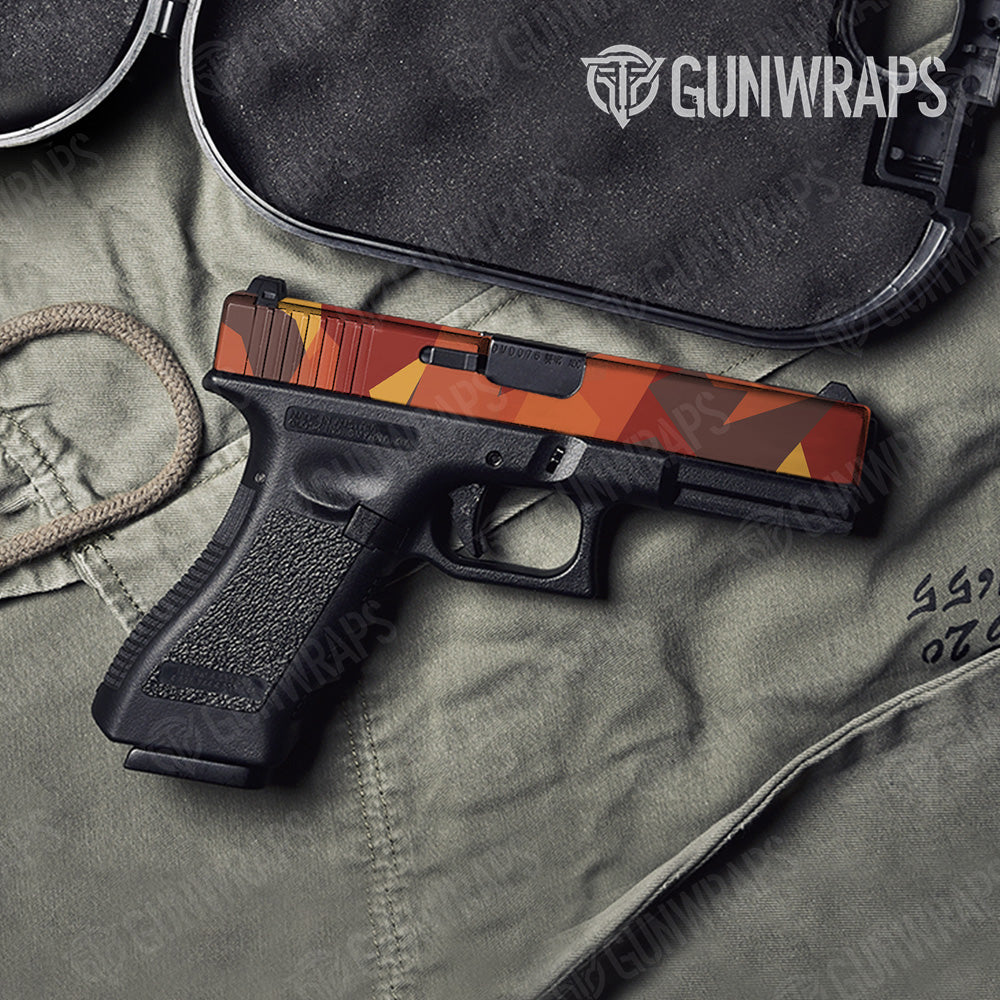 Shattered Autumn Gun Skin Vinyl Wrap