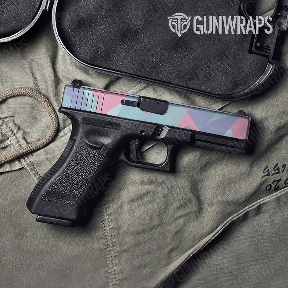Shattered Cotton Candy Gun Skin Vinyl Wrap