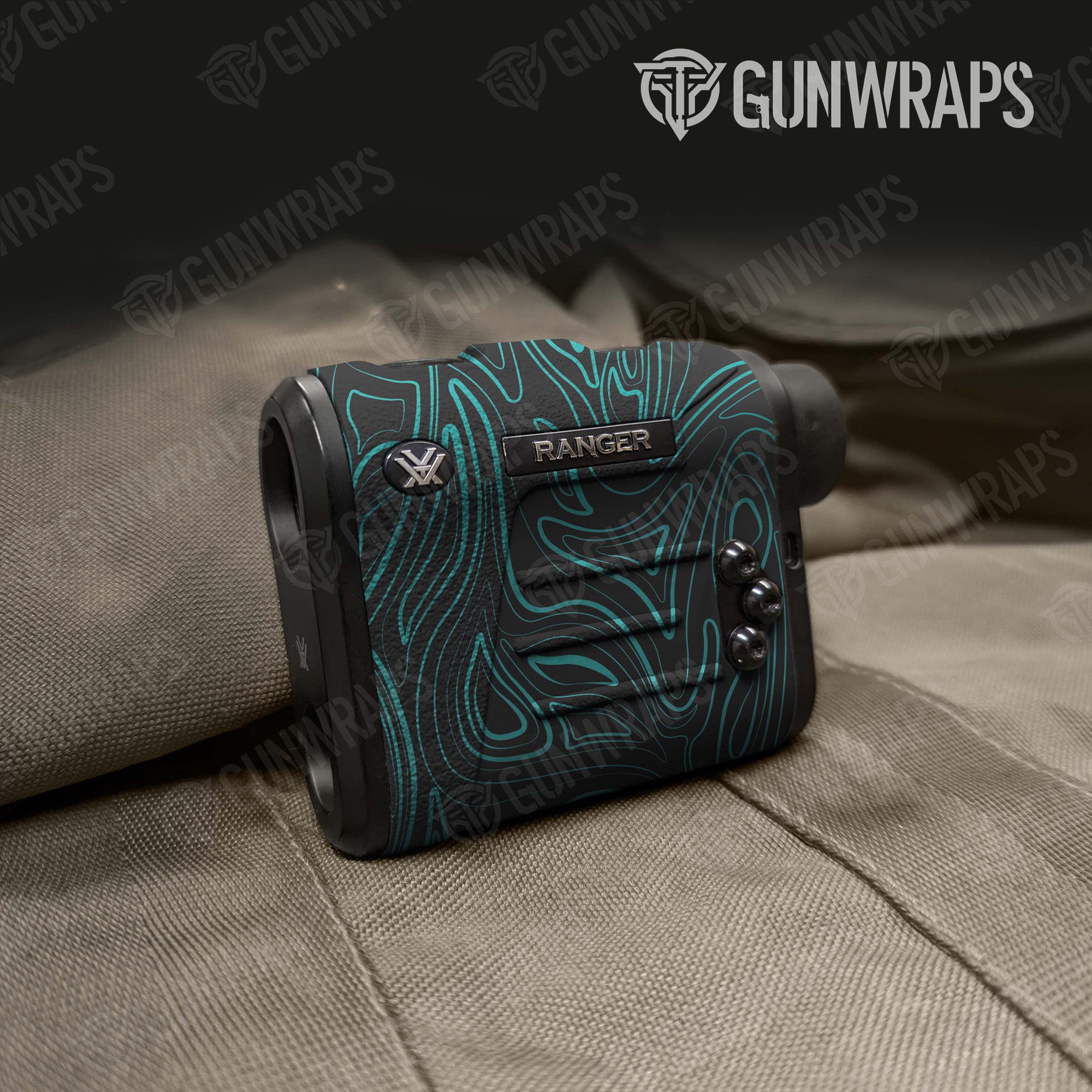 Damascus Tiffany Blue Gun Skin Vinyl Wrap