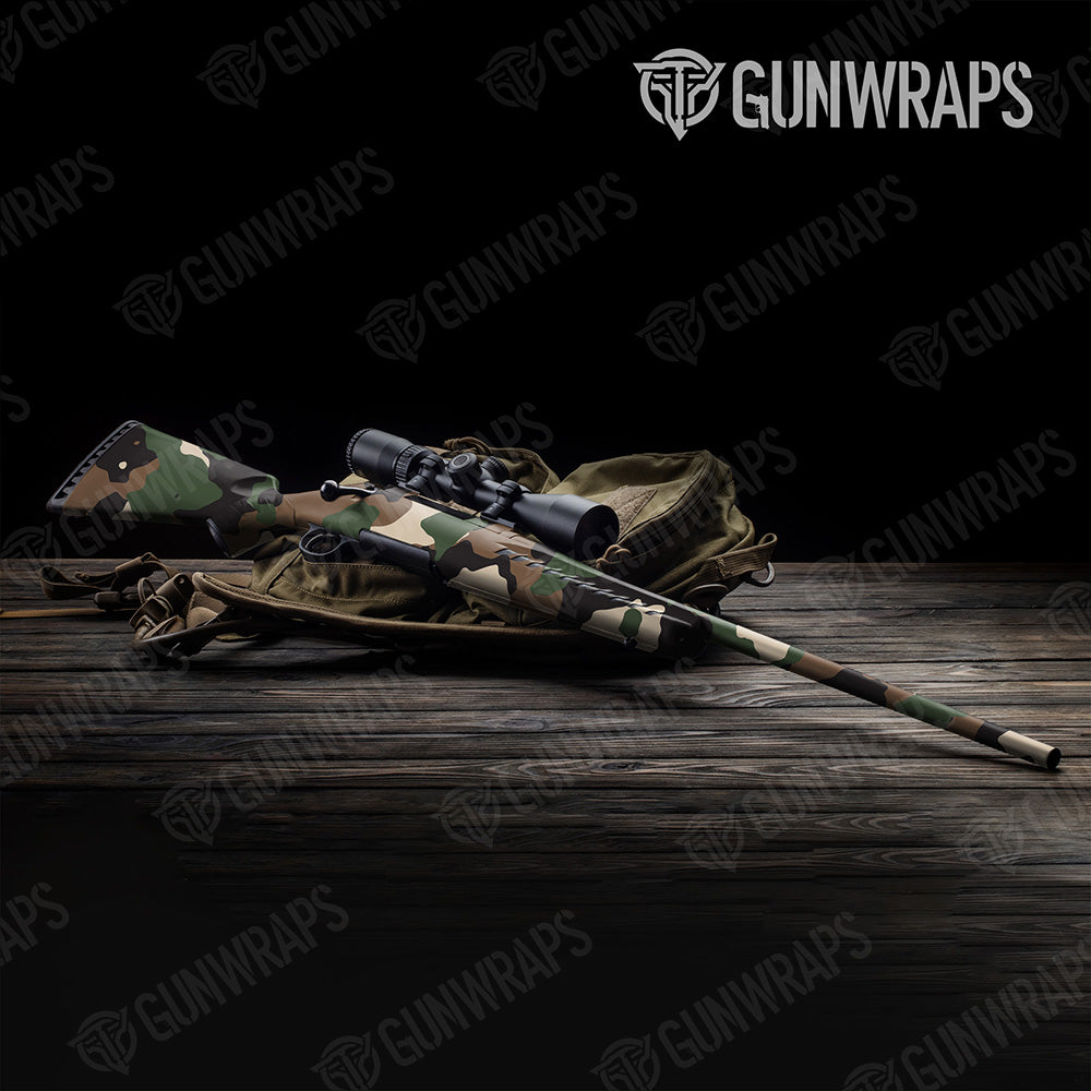 Cumulus Woodland Gun Skin Vinyl Wrap