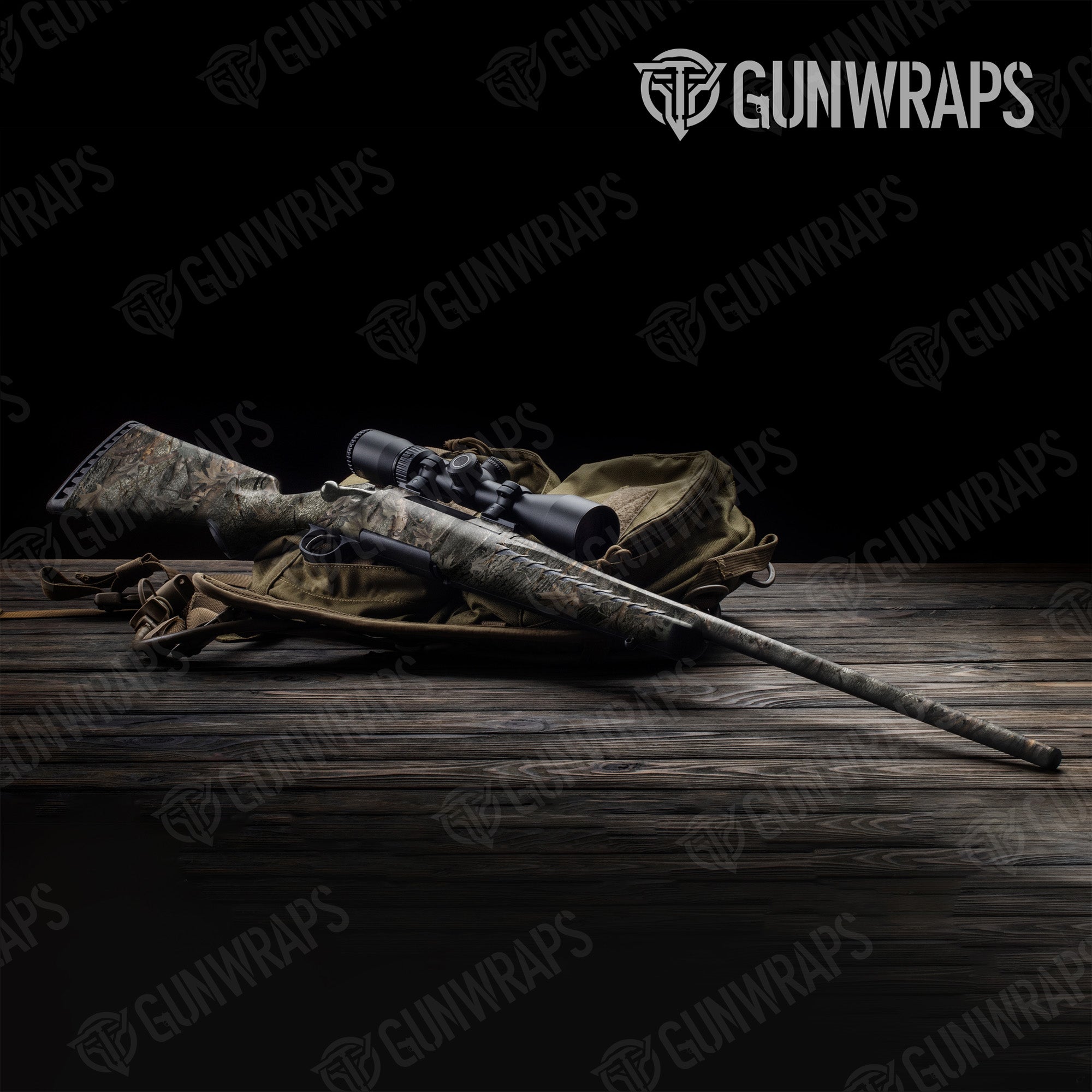 Nature Mossy Woodland Gun Skin Vinyl Wrap