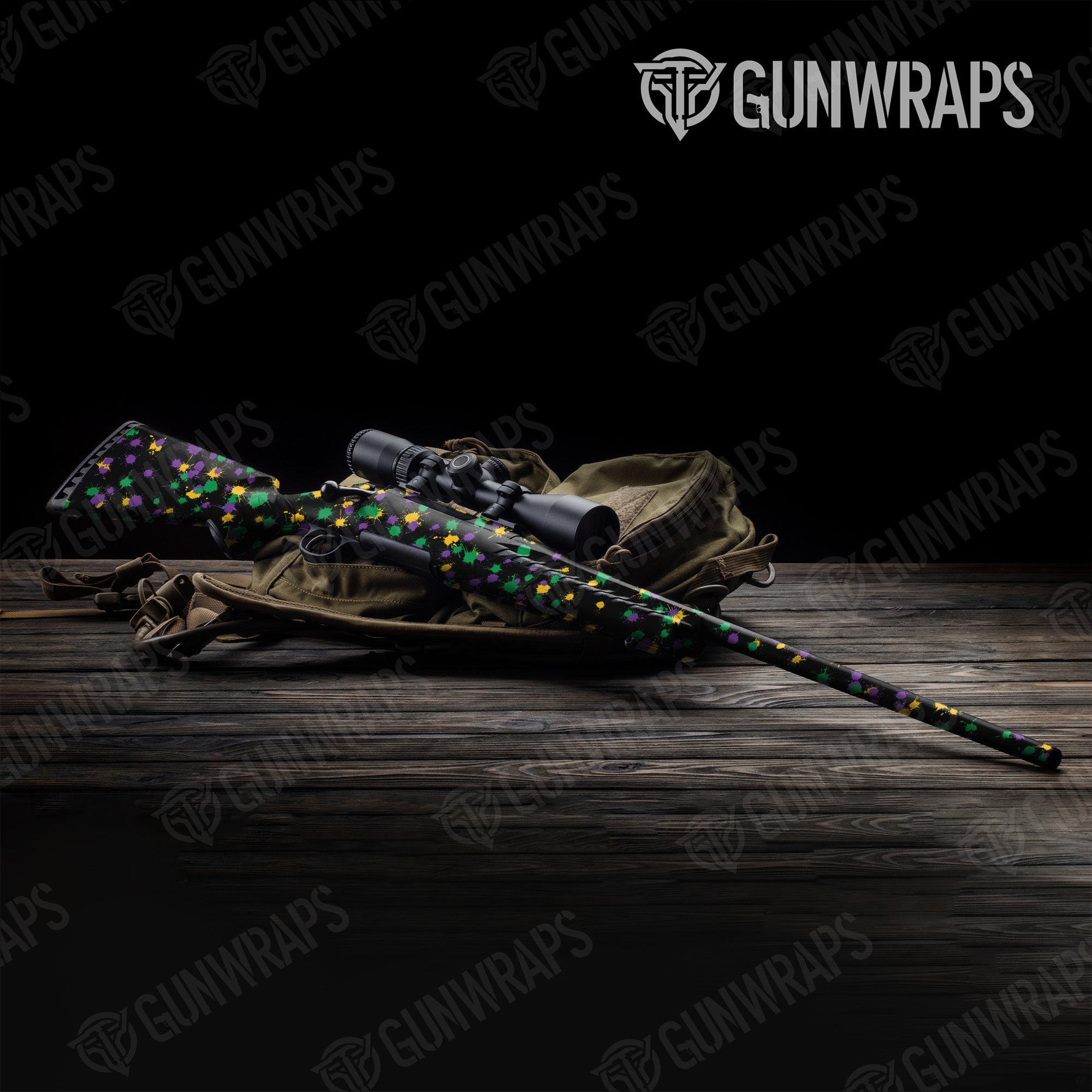 Paintball Mardi Gras Gun Skin Vinyl Wrap