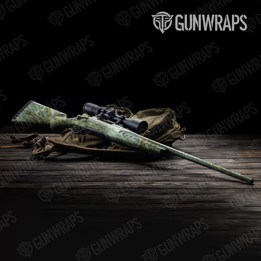 Stone Uba Tuba Green Marble Gun Skin Vinyl Wrap