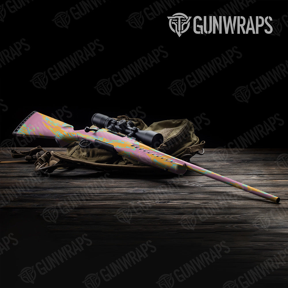 Vietnam Tiger Stripe Sherbert Gun Skin Vinyl Wrap