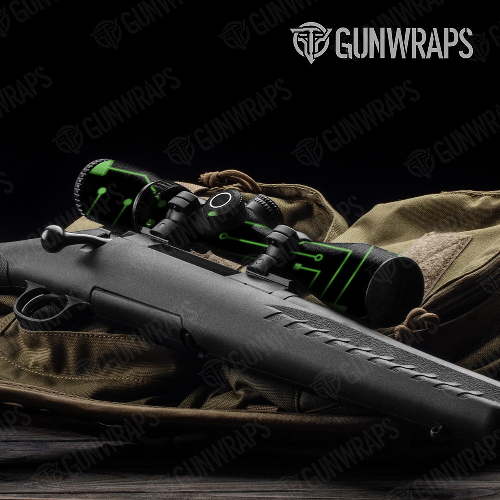 Scope Circuit Board Green Gun Skin Vinyl Wrap