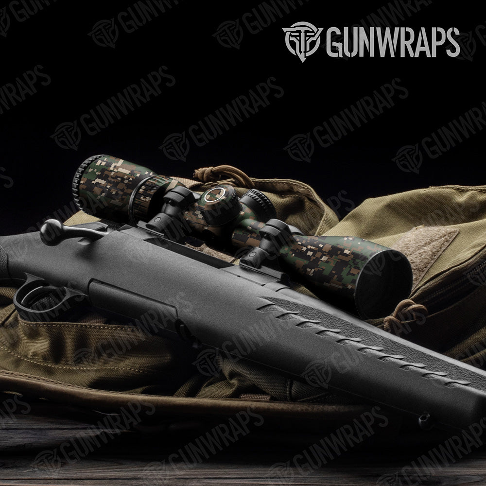 Digital Woodland Gun Skin Vinyl Wrap