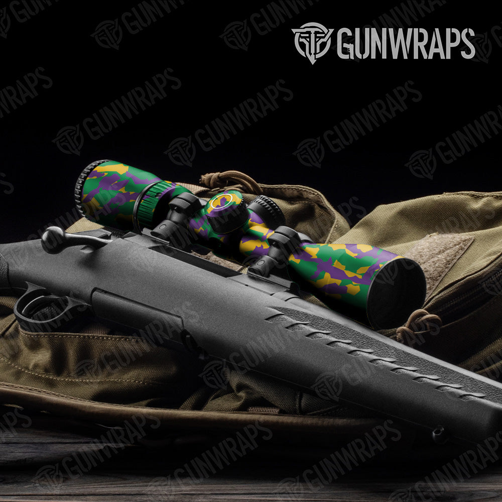 Erratic Mardi Gras Gun Skin Vinyl Wrap