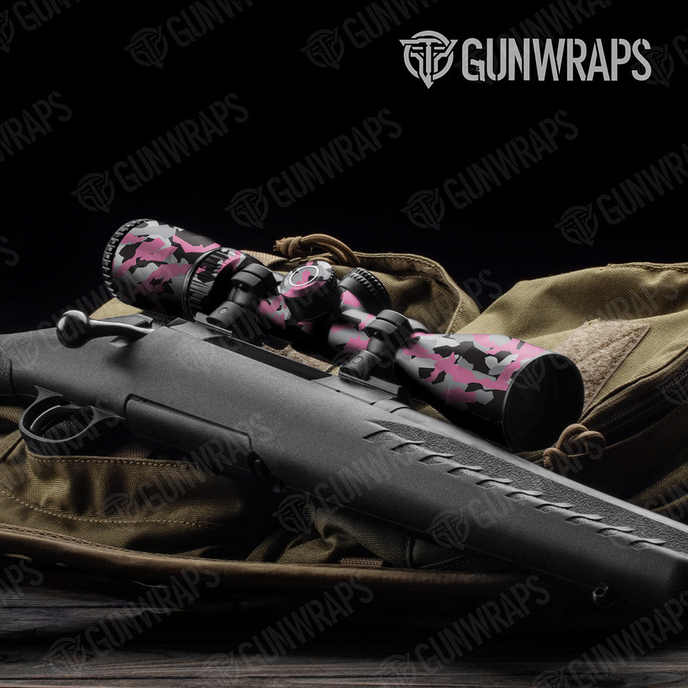 Erratic Pink Tiger Gun Skin Vinyl Wrap