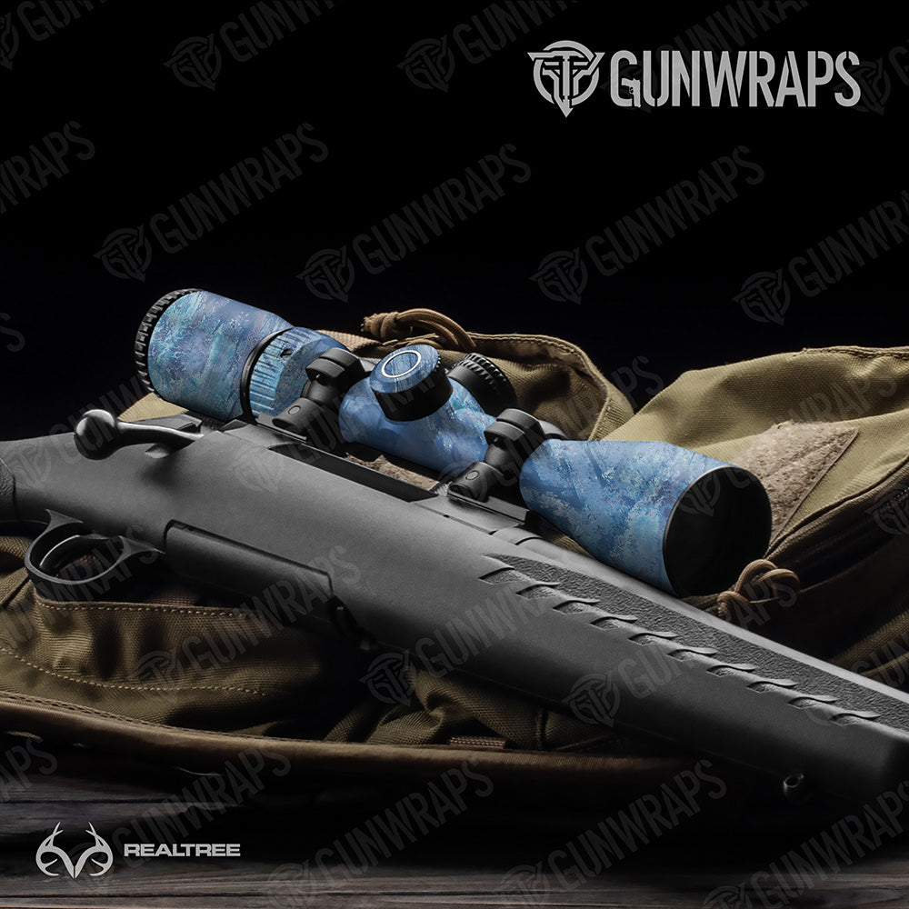 Realtree Aspect Ocean Blue Gun Skin Vinyl Wrap