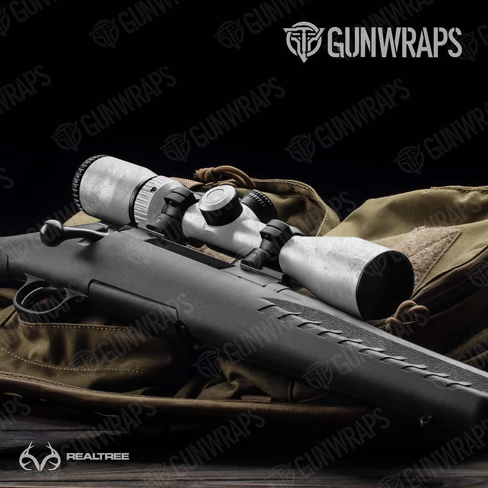 Realtree Aspect White Out Gun Skin Vinyl Wrap