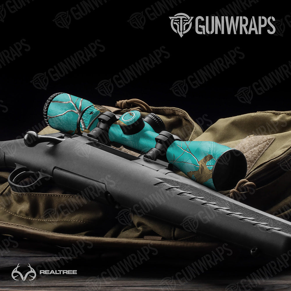 Realtree XTRA Colors Tiffany Blue Gun Skin Vinyl Wrap