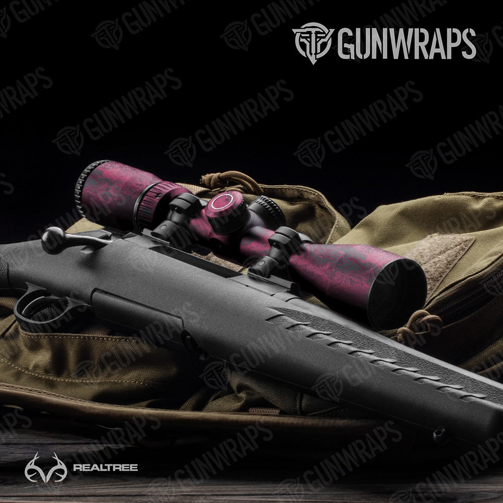 Realtree XTREME Dark Magenta Gun Skin Vinyl Wrap